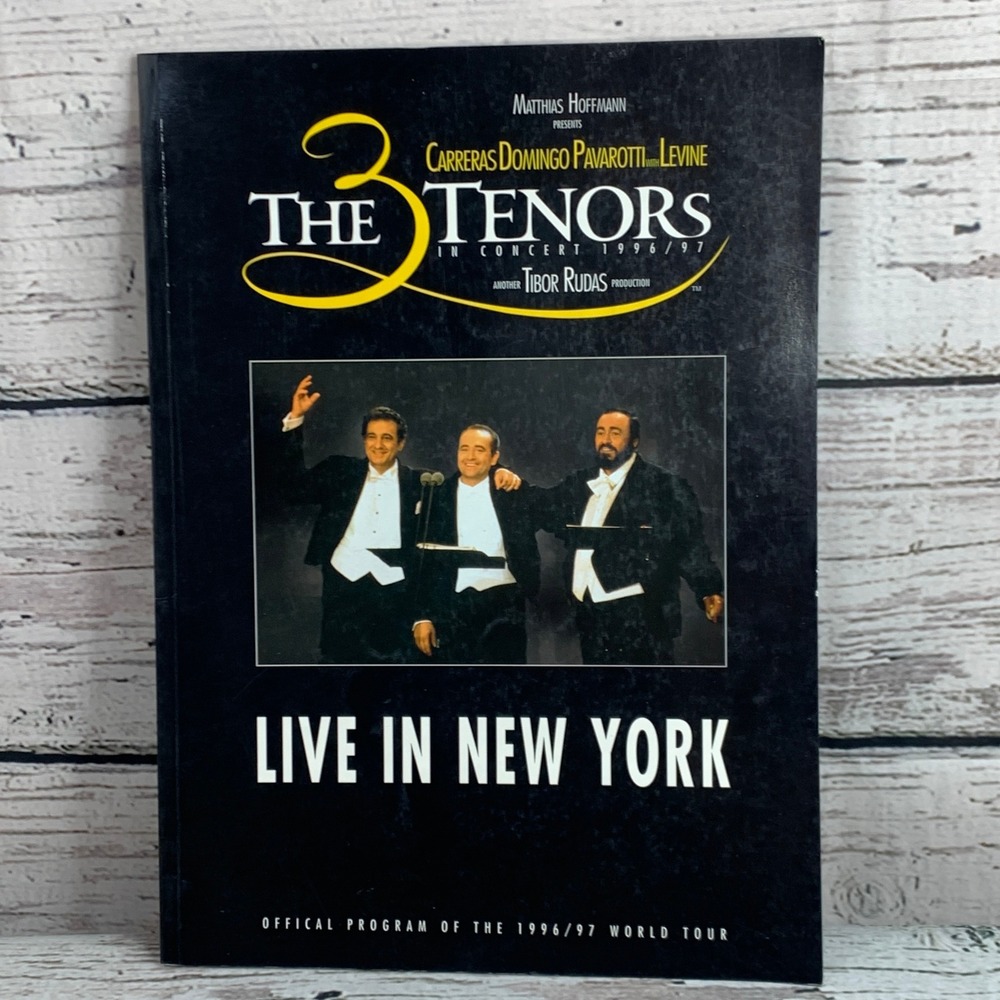 The 3 Tenors Live in New York Concert‎ Program 1996/97 World Tour